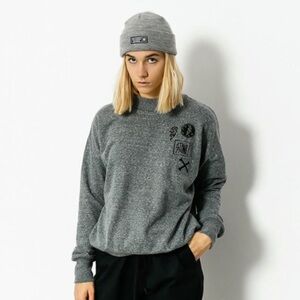 Women’s Volcom Grey Crewneck, Size Small